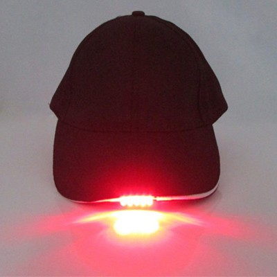 Baseball Cap with5 LED Lights Adjustable Strap Hat Fishing Camping Hiking  eb-58669078